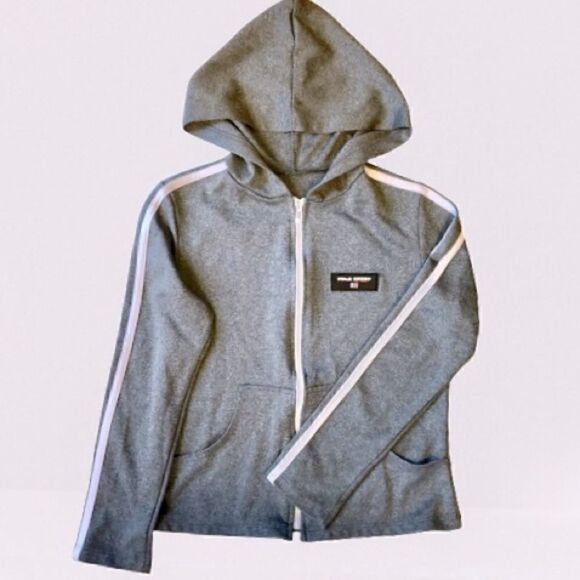 POLO SPORT RALPH LAUREN KIDS GRAY FULL ZIP HOODIE - Picture 1 of 2